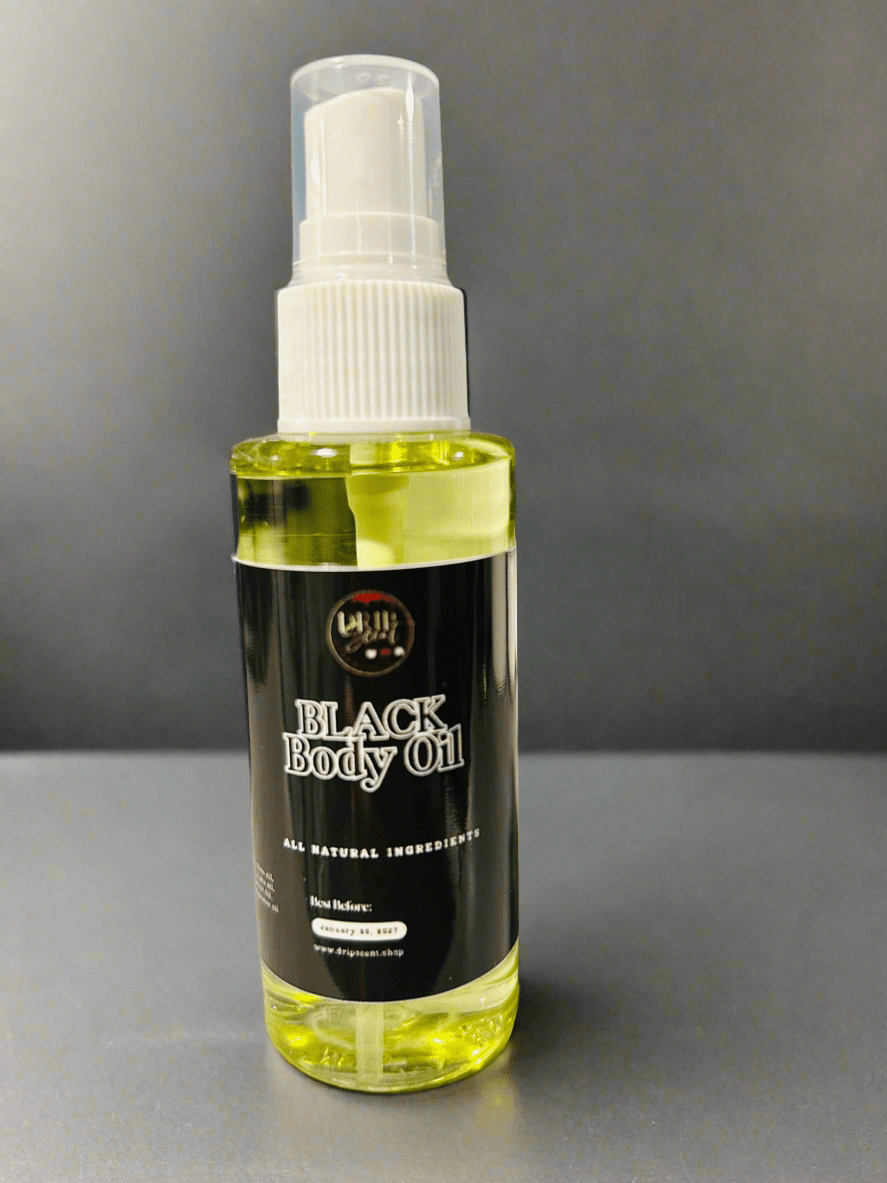 Black Body Oil for Men - Drip Scent Essentials
