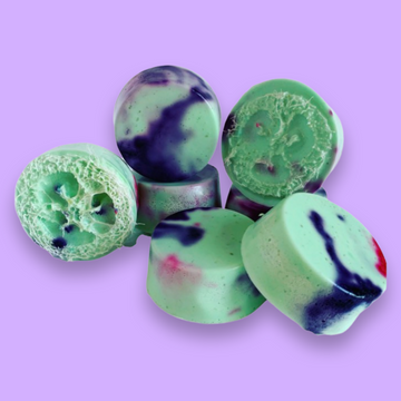 Raspberry Green Tea Loofah Soap Bars