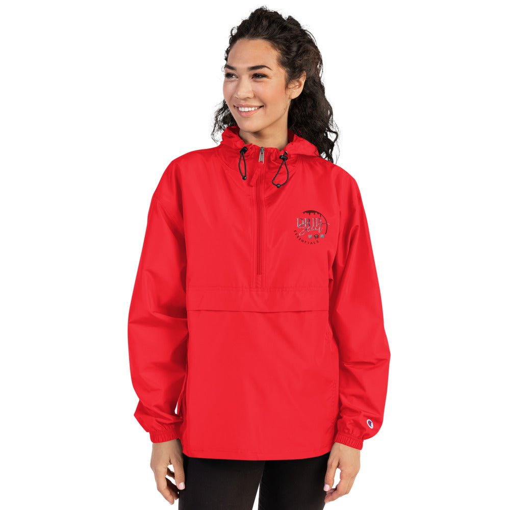 Embroidered Champion Packable Jacket - Drip Scent Essentials