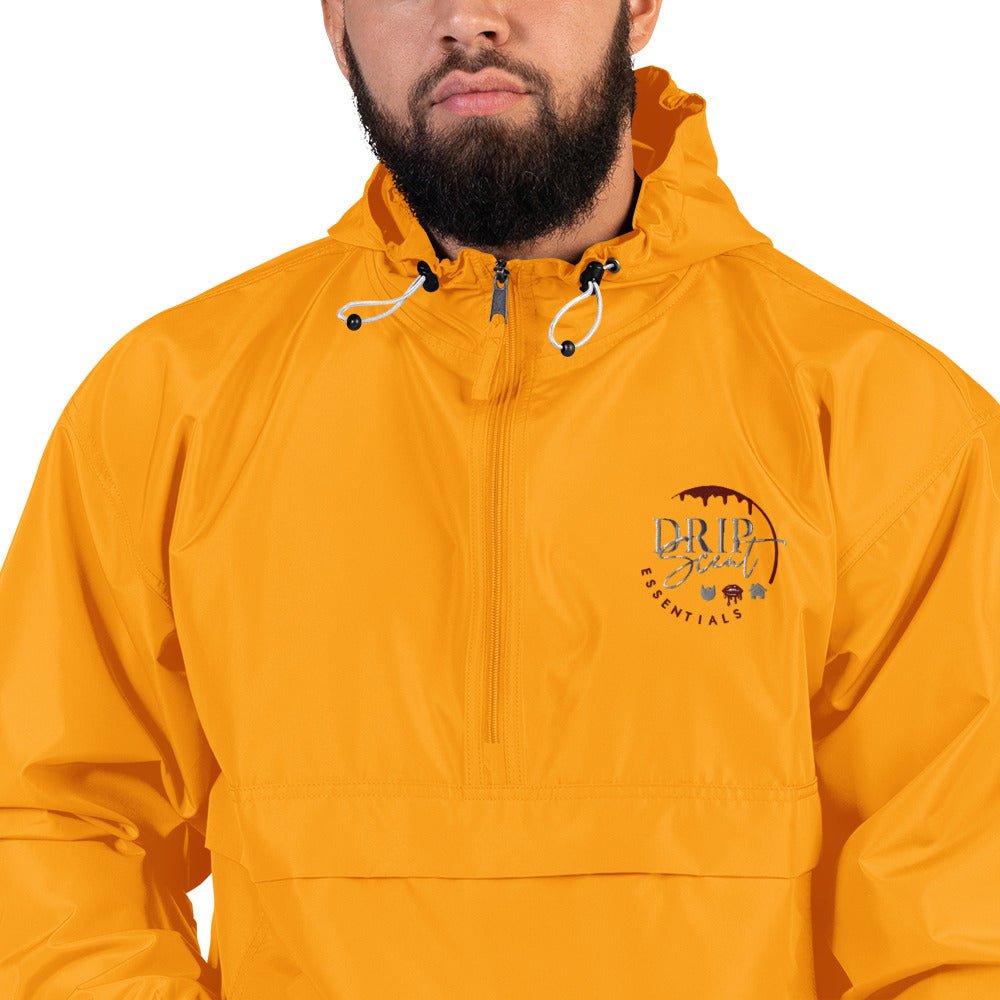 Embroidered Champion Packable Jacket - Drip Scent Essentials