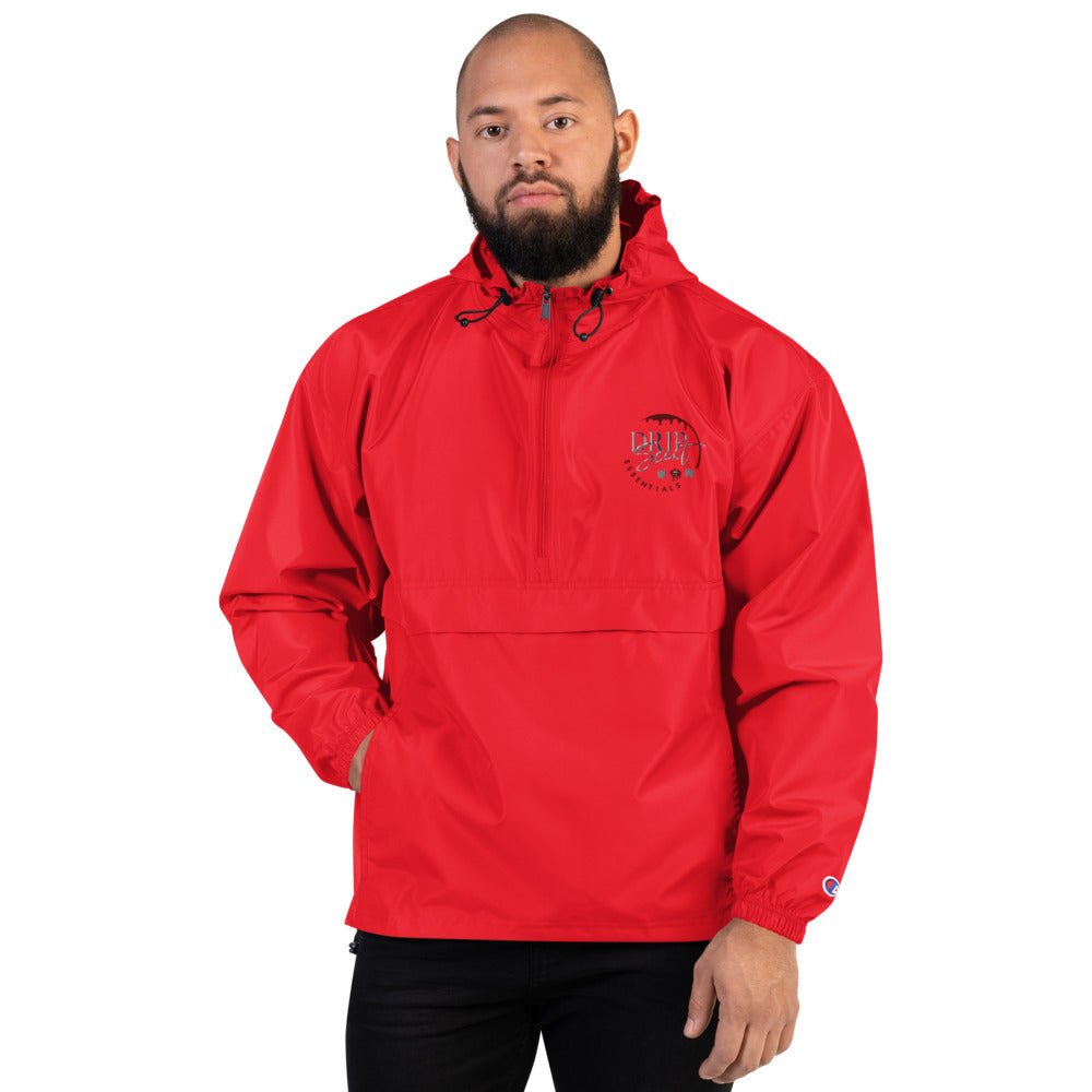 Embroidered Champion Packable Jacket - Drip Scent Essentials