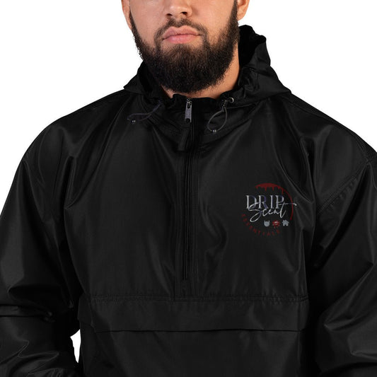 Embroidered Champion Packable Jacket - Drip Scent Essentials
