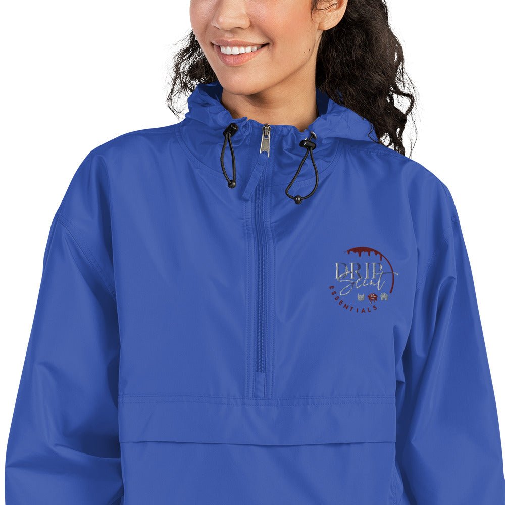 Embroidered Champion Packable Jacket - Drip Scent Essentials