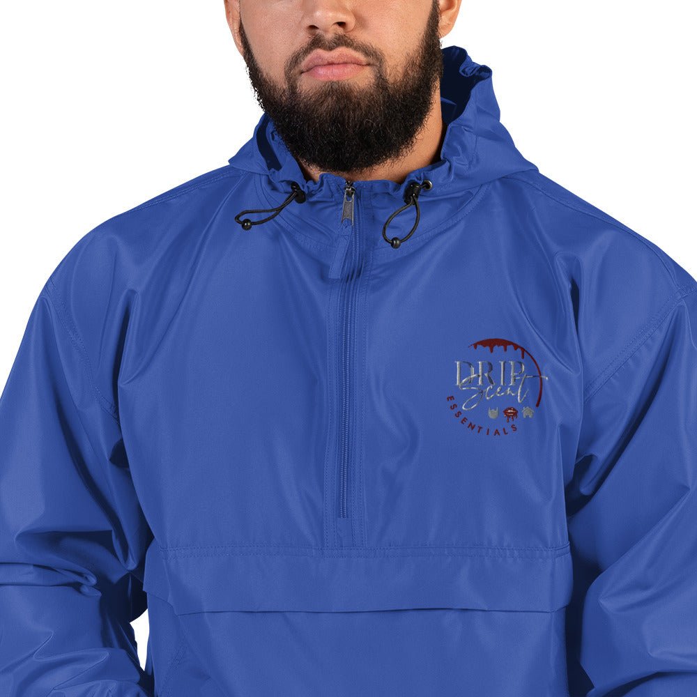 Embroidered Champion Packable Jacket - Drip Scent Essentials