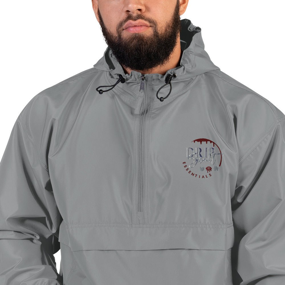 Embroidered Champion Packable Jacket - Drip Scent Essentials