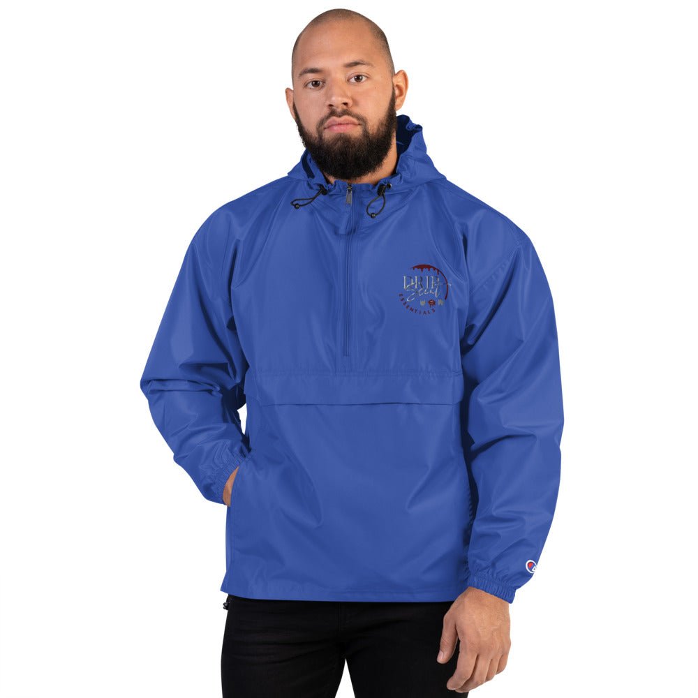 Embroidered Champion Packable Jacket - Drip Scent Essentials