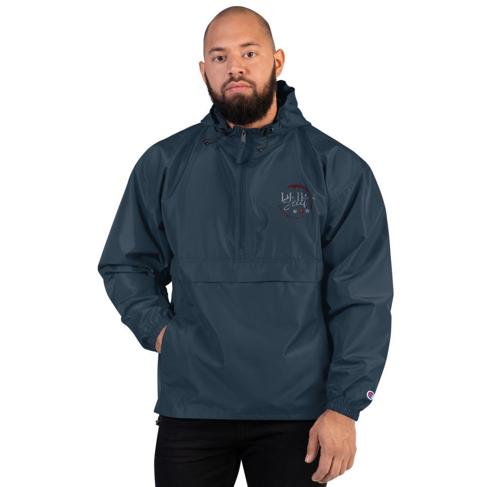 Embroidered Champion Packable Jacket - Drip Scent Essentials