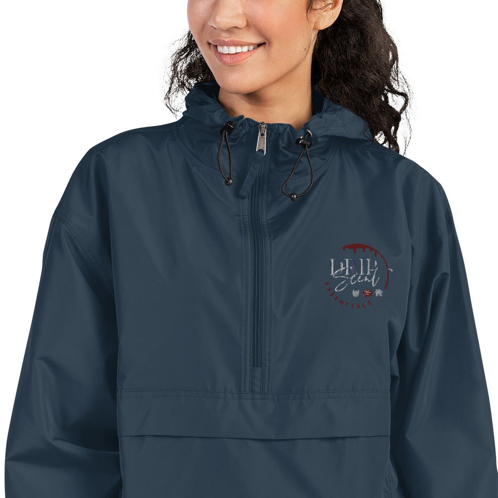 Embroidered Champion Packable Jacket - Drip Scent Essentials