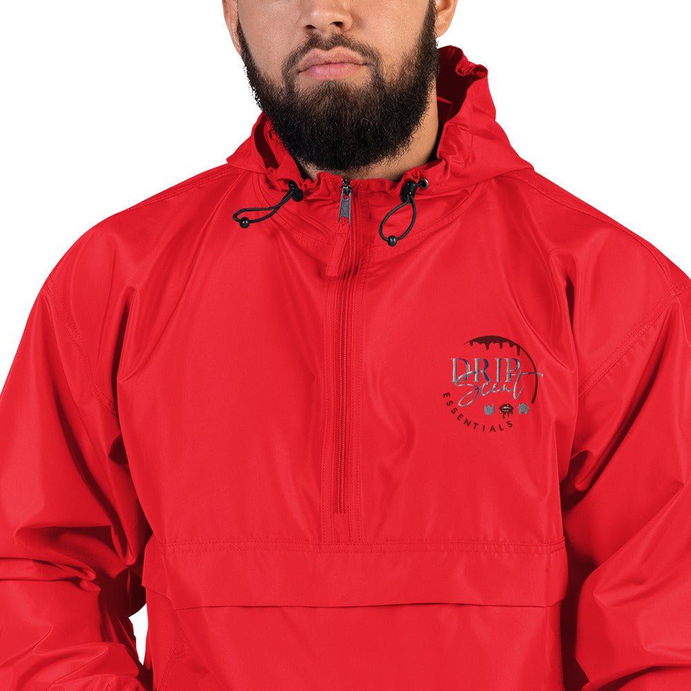 Embroidered Champion Packable Jacket - Drip Scent Essentials