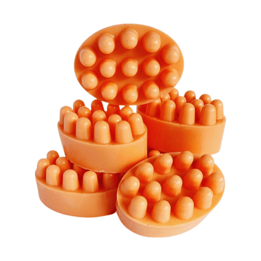 Plush Peach Massage Soap Bars - Drip Scent Essentials