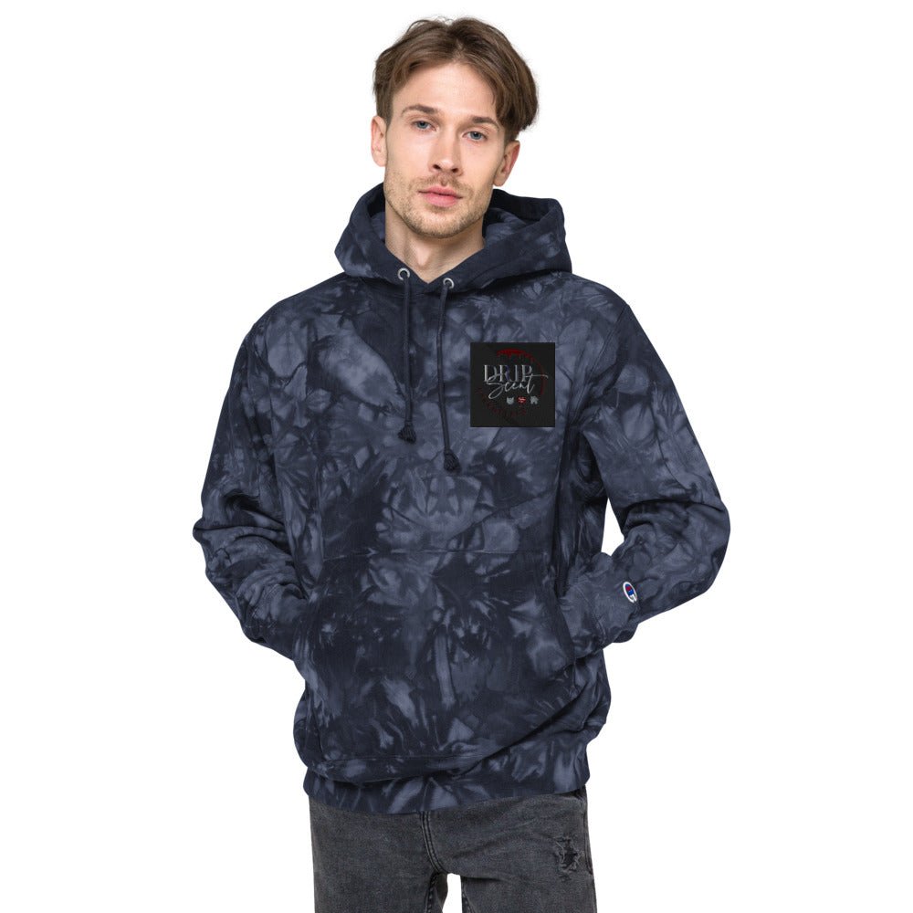 Unisex Champion tie-dye hoodie - Drip Scent Essentials